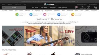 
                            3. Welcome – Thomann UK