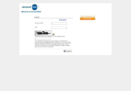 
                            4. Welcome to AccountNow - Login