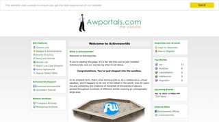 
                            2. Welcome to Activeworlds - Awportals.com