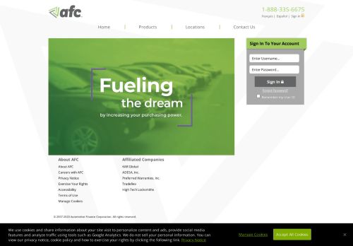 
                            12. Welcome to AFCDealer.com