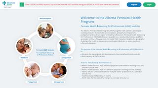 
                            13. Welcome to Alberta Perinatal Health Program