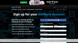 
                            4. Welcome to AllMovie | Sign Up or Learn More