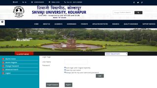 
                            5. Welcome to Alumni of Shivaji University, Kolhapur