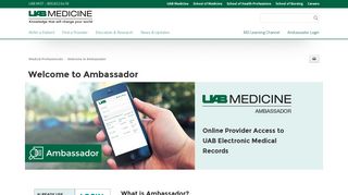 
                            9. Welcome to Ambassador - UAB Medicine