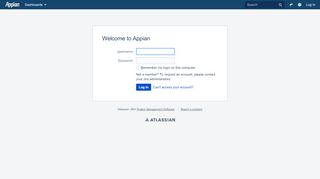 
                            3. Welcome to Appian - Log in - Appian