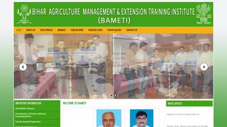 
                            7. WELCOME TO BAMETI – Bihar Agriculture Management & Extension ...