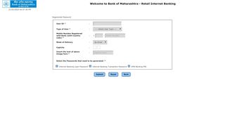 
                            1. Welcome to Bank of Maharashtra - Internet Banking - Mahaconnect