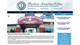 
                            1. Welcome to Bankura Sammilani College