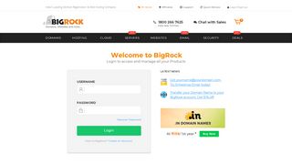 
                            2. Welcome to BigRock - My Login Page