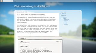 
                            12. Welcome to blog Novita Aridani: CARA MENGATASI AKUN PATH ...