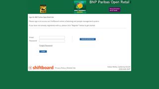 
                            7. Welcome to BNP Paribas Open Retail Shiftboard Login Page