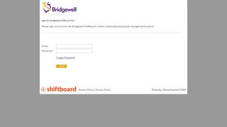 
                            7. Welcome to Bridgewell Shiftboard Shiftboard Login Page