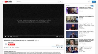
                            10. Welcome to Camp NaNoWriMo! Virtual Write-In 4/1/17 - YouTube