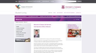 
                            4. Welcome to Campus Life Services - University of Limerick