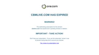 
                            2. Welcome to CBMLive