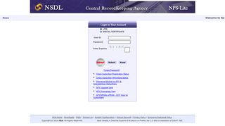 
                            12. Welcome to Central Record Keeping Agency - npslite-nsdl.com