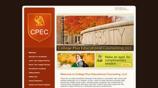 
                            11. Welcome to College Plus Educational Counseling, LLC