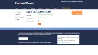
                            1. Welcome to CommShare Ltd - Login