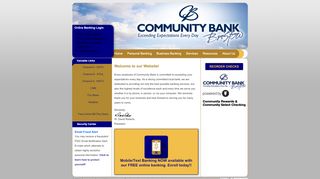 
                            6. Welcome to Community Bank Online
