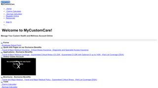 
                            2. Welcome to CustomCare Online Resources