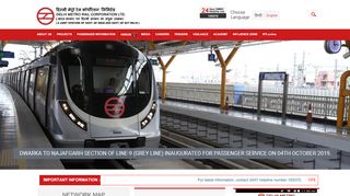
                            2. Welcome to Delhi Metro Rail Corporation(DMRC) | Official Website
