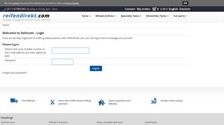 
                            12. Welcome to Delticom - Login - reifendirekt.com
