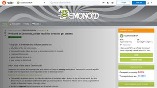 
                            1. Welcome to Demonoid, please read this thread to get started ...