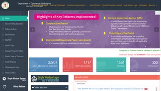 
                            1. Welcome to Department of Commerce & Industries, Chhattisgarh