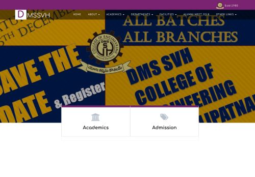 
                            1. Welcome to D.M.S.S.V.H College of Engineering