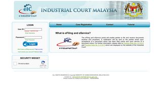 
                            5. Welcome to eFiling - Industrial Court of Malaysia