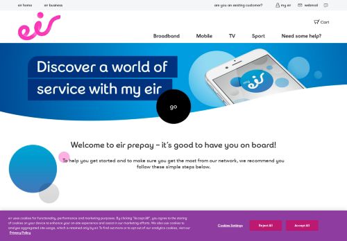 
                            3. Welcome to eir Prepay