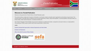 
                            3. Welcome to eTenderPublication | National Treasury eTender