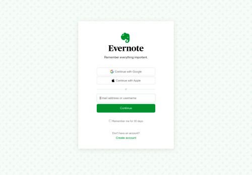 
                            3. Welcome to Evernote