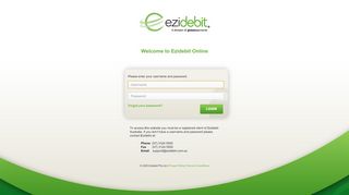 
                            1. Welcome to Ezidebit Online
