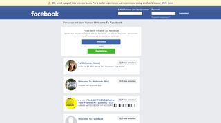 
                            3. Welcome To Facebook Profile | Facebook