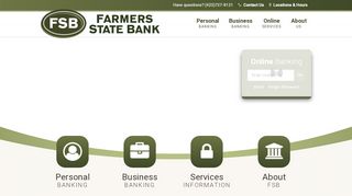
                            13. Welcome to Farmers State Bank