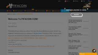 
                            5. Welcome To FIFACOIN.COM!