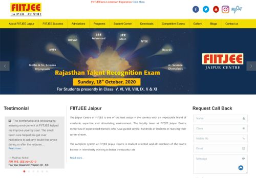 
                            11. Welcome to FIITJEE Jaipur Center