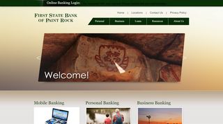 
                            6. Welcome to First State Bank of Paint Rock