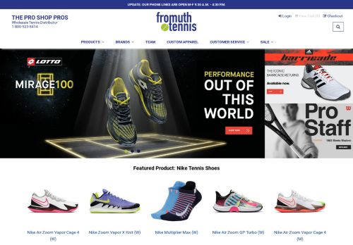 
                            9. Welcome to Fromuth Tennis – Your Wholesale Tennis Distributor