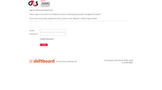 
                            11. Welcome to G4S Secure Solutions Shiftboard Login Page