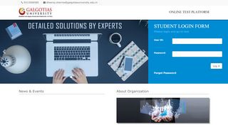 
                            6. Welcome To GALGOTIAS UNIVERSITY Online Test Platform