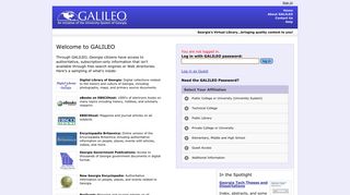 
                            2. Welcome to GALILEO - Galileo.usg.edu - University System of Georgia