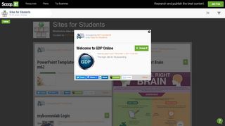 
                            9. Welcome to GDP Online | Sites for Students | S... - Scoop.it