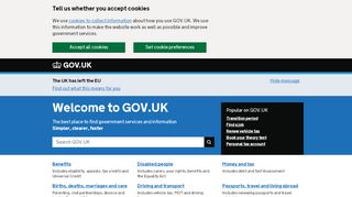 
                            7. Welcome to GOV.UK