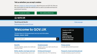 
                            3. Welcome to GOV.UK