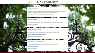 
                            2. Welcome to HarvardKey