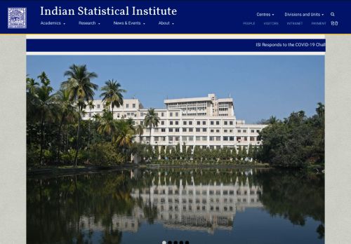 
                            2. Welcome to Indian Statistical Institute, Kolkata