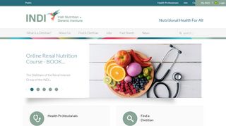 
                            3. Welcome to Irish Nutrition & Dietetic Institute (INDI) Website - INDI