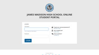 
                            10. Welcome to James Madison High School | Student Portal